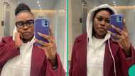 Nigerian lady posts photos as she lands in UK to begin new academic journey
