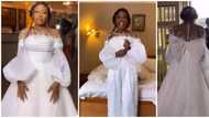 Bride dazzles in stunning 2-in-1 design, switches from ballgown to palazzo pants