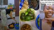 "Mothers no fit tire for their pikin": Lady ecstatic as parents send her foodstuffs at her husband's house