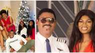 Omotola Jalade-Ekeinde marks daughter's birthday, hubby leaves work to join celebrant for cute photoshoot