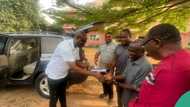 Jubilation as ex-student gifts former teacher car, N100,000 monthly fueling expenses for 1 year