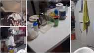 Reactions trail video of the interior of Dubai apartment a Nigerian man lives in, a rubber table was spotted