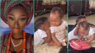 "I'm tired of separating fight": Lady whose parents delivered twins after 20 years laments in video