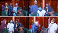 BREAKING: Presidency shares photos as Osinbajo becomes side attraction at FEC meeting
