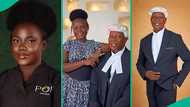 Lady's reaction after seeing bar exam result of her 56-year-old father trends online, photos surface