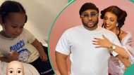 "Big Brother duties": Adorable moment Rosy Meurer's son kisses baby sister trends