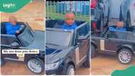 "Christmas don complete": Mum shares video of son driving Range Rover toy car, says it's dream come true