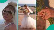 Oyibo woman gets married to herself in the presence of her friends, wedding video stirs reactions