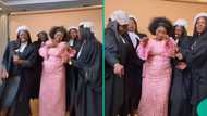 Nigerian mum praised online as her 4 daughters get called to bar: "Big hero"