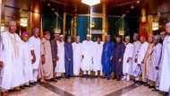 Breaking: Buhari, APC governors in closed-door meeting over national convention