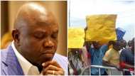 Protesters storm House of Assembly, demand probe of Ambode