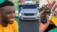 Man buys 1990 Lexus LS400 car, shows off his achievement like Benz, Nigerians praise him