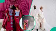 Temi Otedola and Mr Eazi unveil second traditional look, colours fuel admiration online
