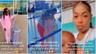 "Hardest task ever": Lady weeps as her only child flies out to join her husband in Canada, video melts hearts