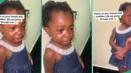 "I will do it again": After being punished for writing on the wall, baby girl vows to repeat offence