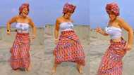 "Which country are you from?" Lady in native wrapper dances in electrifying way, video goes viral on TikTok