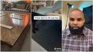 Nigerian carpenter sells weak shelf, makes man's TV worth millions fall from wall, many react to video