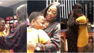 "Tiwa flog am?" Hilarious reactions as young lady cries uncontrollably after meeting Tiwa Savage, hugs singer