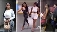 "Why are they romancing?" Hilda Baci in skimpy skirt flaunts backside as she catwalks with bestie in video