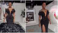 Wedding fashion: Reactions as daring bride rocks all-black wedding dress on her big day