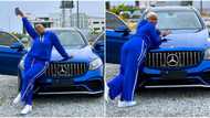 “You deserve it”: Congratulations pour in for DJ Dimplenipple as she buys Mercedes Benz, shares lovely photos