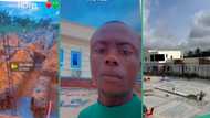 "Na animal won lodge?" Video of hotel young Nigerian man built causes huge stir online