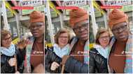 Woman shows off oyinbo friend who always helps someone in Africa with her money, video stirs reactions