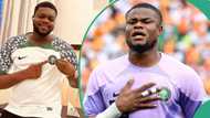 “What do u want, tell me”: Cute Abiola asks Nwabali after Nigeria beat South Africa at AFCON