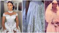 Lady rocks mother's 29-year-old wedding dress on her special day: "I fell in love with it"