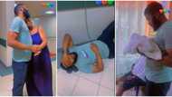 "Very good husband": Man sleeps on hospital floor as his wife enters labour room to deliver, video goes viral