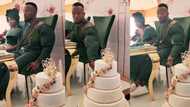 "He is very hungry": Groom attempts eating his wedding cake with fork before it was cut, video goes viral