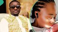 "Thank you wife for taking the pain": Emeka Ike welcomes baby girl on birthday after losing his mom