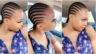 Nigerian lady flaunts her natural hair, calls it bone straight, many react to how gorgeous she looks (photos)