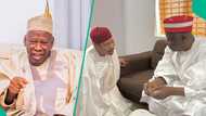 2027: Ganduje’s son visits Kwankwaso In Kano amid tension, photos emerge