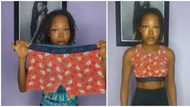 Crazy style hack: Lady converts boxer to crop top in simple no-sew method, netizens react