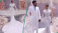 "She talks 2 much": Veekee James rocks N44m bridal dress for wedding, looks exquisite, video trends