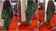 "Don't show too much": Jackie Appiah's friend warns actress as she lifts her dress while trying shoes on