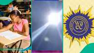 WAEC students use torchlight to write examination in the night as paper reportedly brought by 6pm