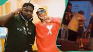 Wizkid storms Wande Coal’s birthday party in style, gives him tight hug: “Them love each other die”