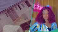 6 apartments for tenant: Young lady builds rental house in 10 months, shows the outer part