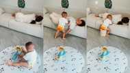 "Rare to see": Little boy protects his sleeping mother from falling from the couch, video goes viral on TikTok