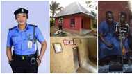 It took 3 weeks to complete: Kind Nigerian policewoman builds fine house for poor widow who lived in mud house