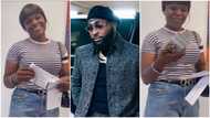 Moment Eko hotel worker Ngozi cashed out $10k Davido gave her, dollars filled white envelope