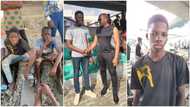 Transformation photo of boy who used to work as bus conductor, he meets billionaire Tony Elumelu