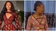 "The dress is fine": Internet users react to lady's ankara style recreation