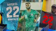 Nigerian striker Victor Boniface sends Ghanaian Youtuber Kwadwo Sheldon jerseys after AFCON bants