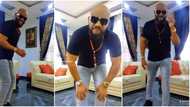 “See what polygamy has caused”: Actor Yul Edochie whines waist in tight jeans to Kizz Daniel song, fans react