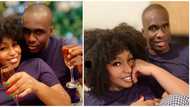 Reactions as actress Rita Dominic shares Christmas photos with new man