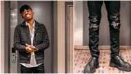 You don locate Burna Boy shoe plug abi: Nigerians laugh at Mayorkun's footwear as he shares new photo