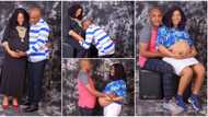 Nigerian man and wife welcome births of four kids, people celebrate them, photos go viral